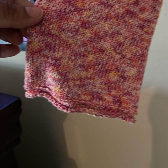 J. Crew Cotton blend v neck sweater women small beautiful comfy great shade pink - Picture 4 of 7